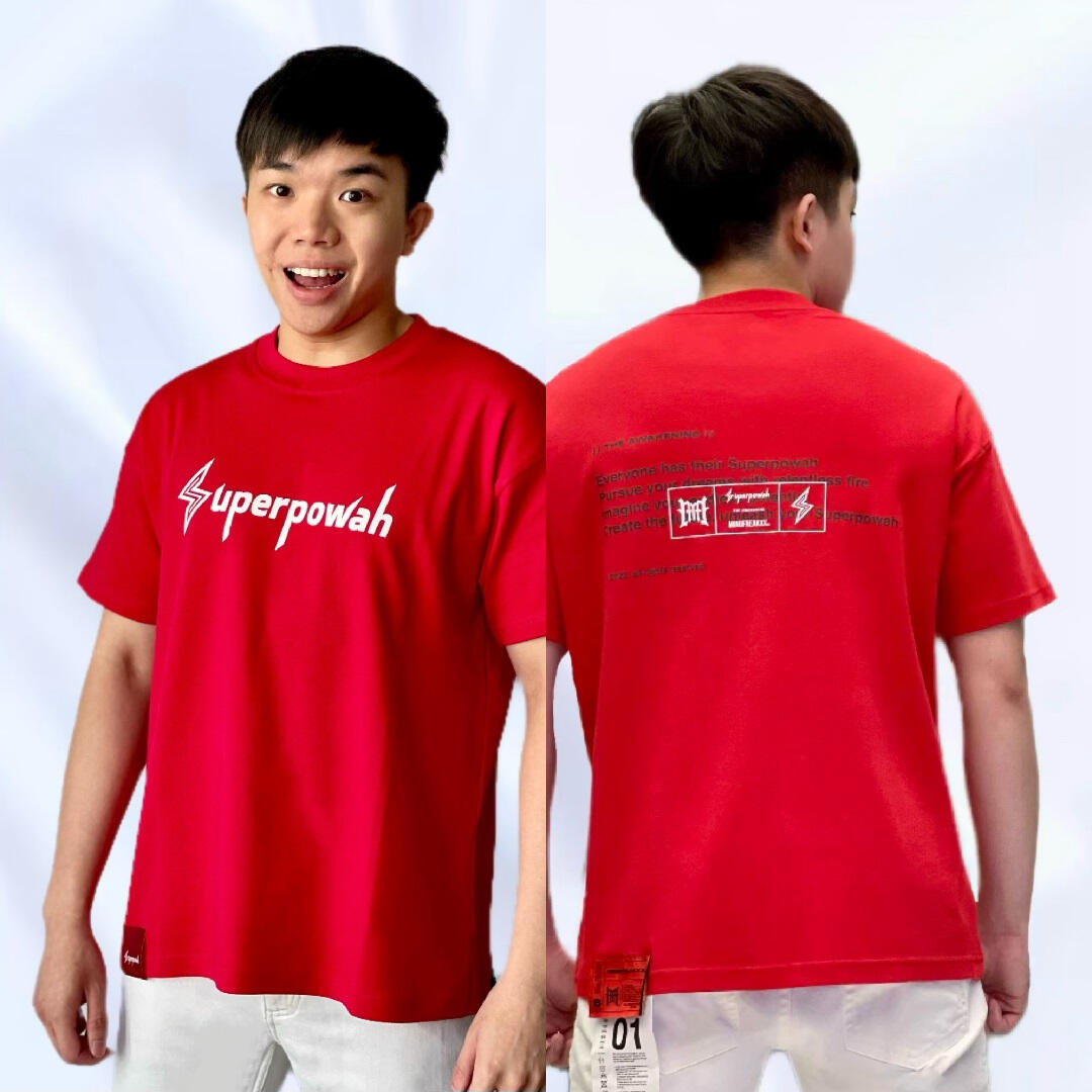 Superpowah Tee Shirt - Epic Red
